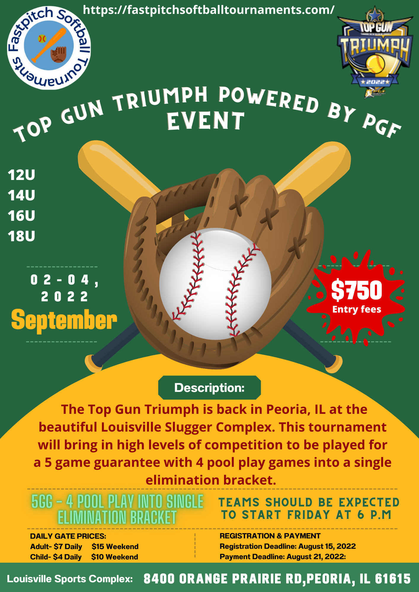Top Gun Triumph powered by PGF Fastpitch Softball Tournaments