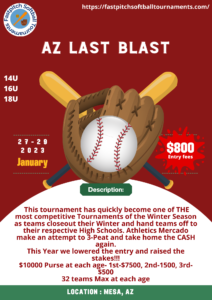 Read more about the article 2023 AZ LAST BLAST Arizona Softball