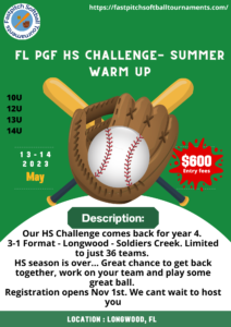 Read more about the article 2023 FL PGF HS Challenge- Summer Warm Up