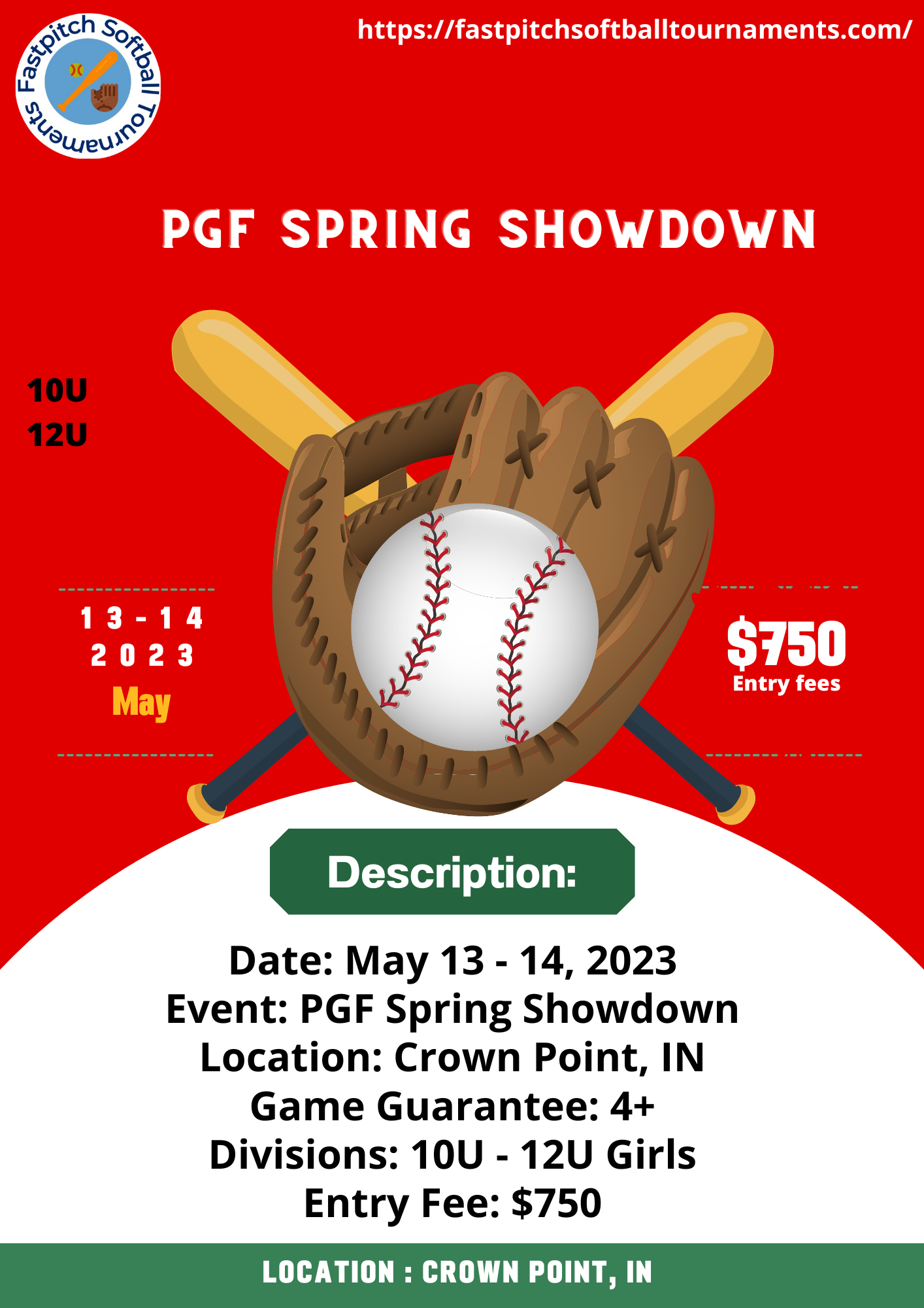 PGF Spring Showdown Softball tournament in Indiana