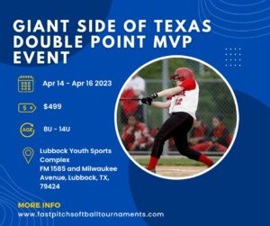 Read more about the article Texas Softball  GIANT SIDE OF TEXAS DOUBLE POINT MVP EVENT