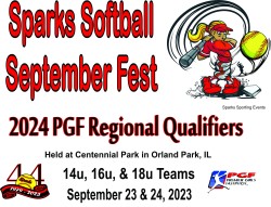 Read more about the article Sparks 2023 September Fest Fastpitch PGF Regional Qualifiers / Sparks Softball